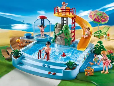 PLAYMOBIL Freibad mit Rutsche