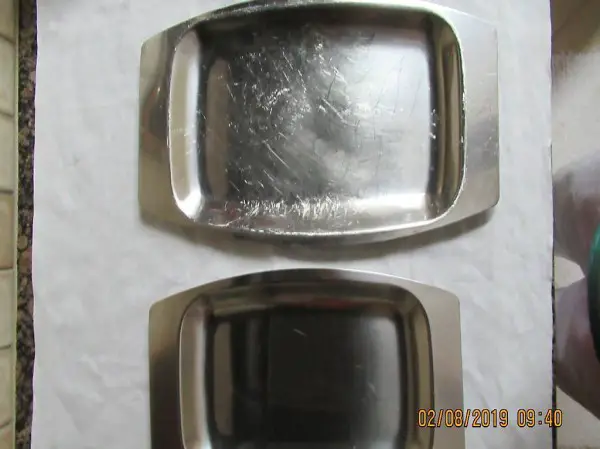  Chromstahlplatten, Aperitifplatten, Buffetplatten