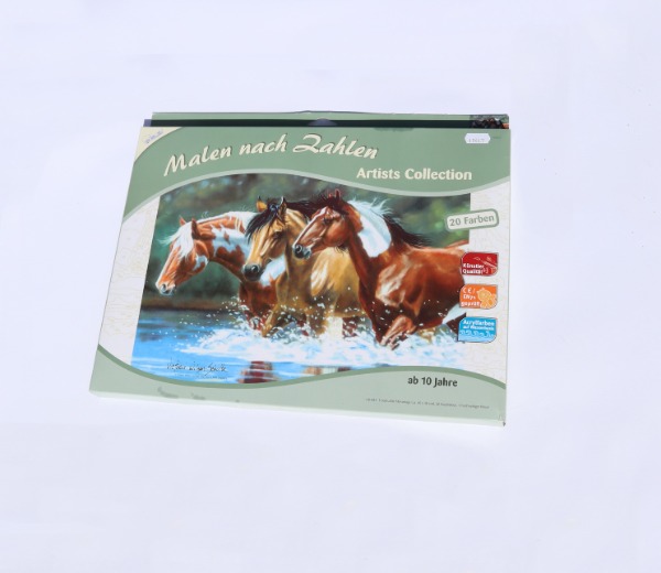 Malen nach Zahlen Tiermotiv Pferde von Mammut Spiel & Geschenk