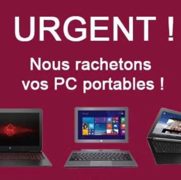 Non achetons vos PC portable Cash