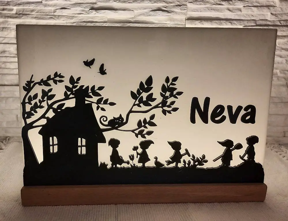 Kinder-Nachtlicht mit LED-Band (Sujet Märchenwelt)