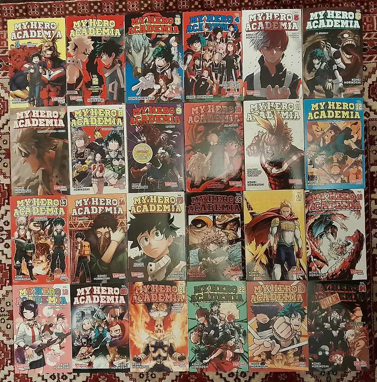 My Hero Academia 1-24 + Zubehör