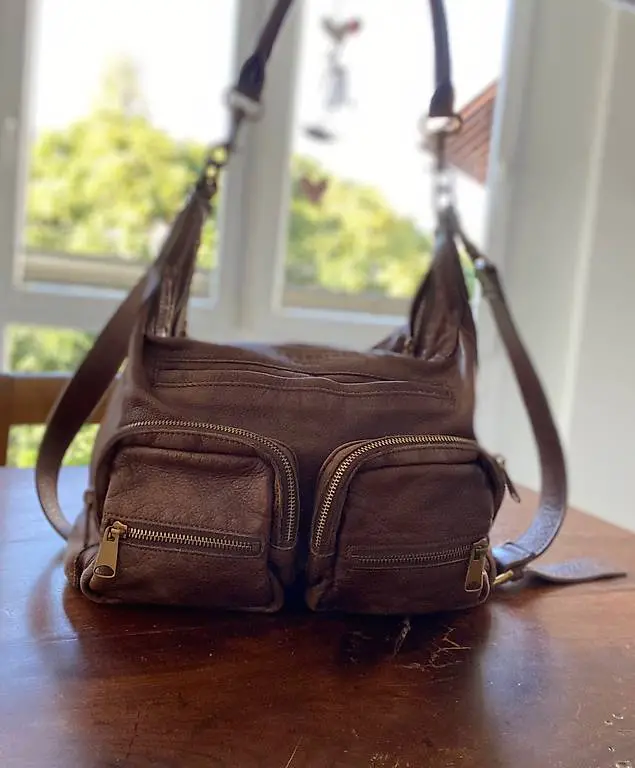 Liebeskind Leder-Handtasche, Berlin bag, dunkelbraun