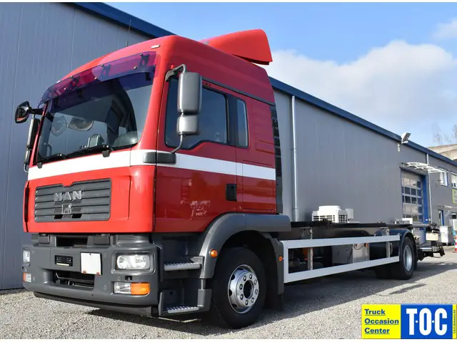 MAN, TGM 15.290 4x2 AHK LBW BDF 6-Plätze Orig, Wechselrahmen / Containerchassis