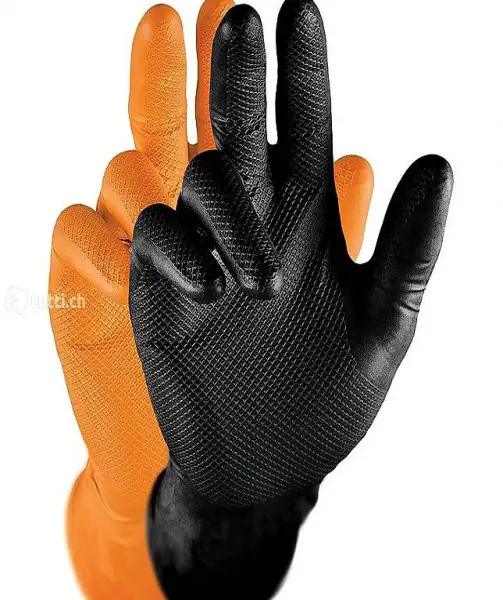  Nitril-Handschuhe Schwarz (50 Stück) | Grösse L