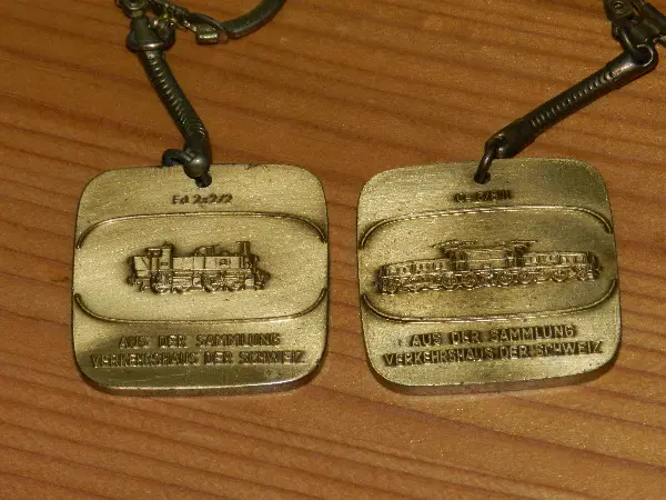 2 Schlüsselanhänger Ed 2x2/2, Ce 6/8 II