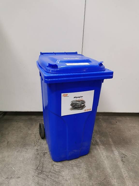Mülltonne Abfallbehälter Container 240 Liter blau NEU