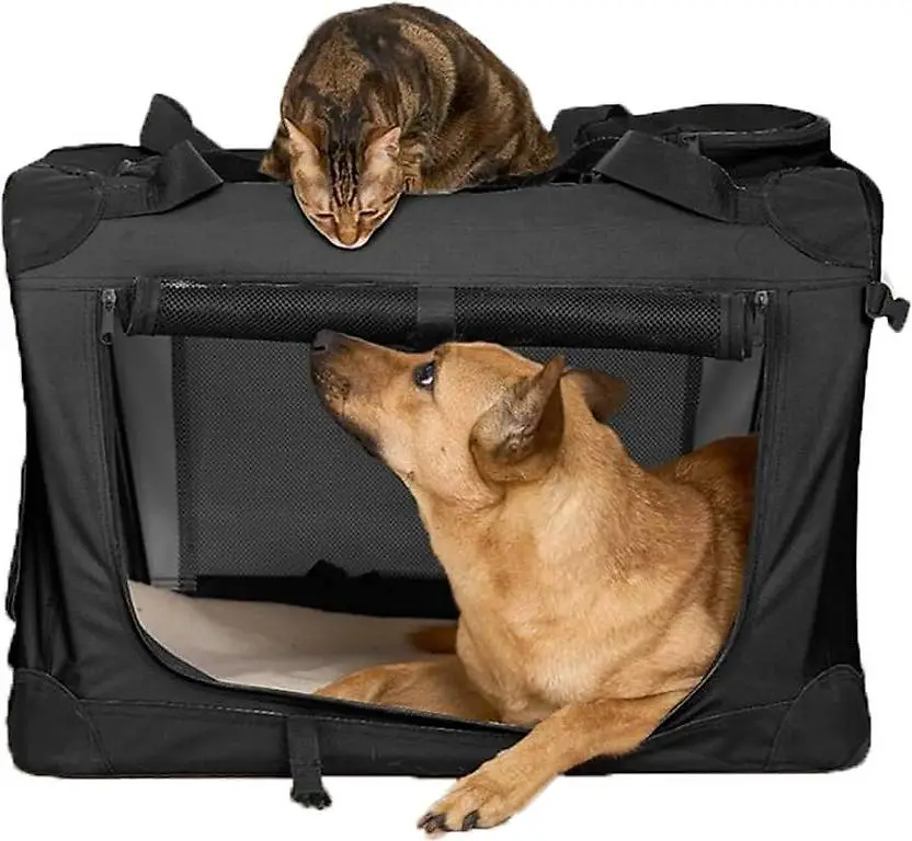Hundetransportbox Faltbar, hundebox XXL, Faltbare Hundebox Tra