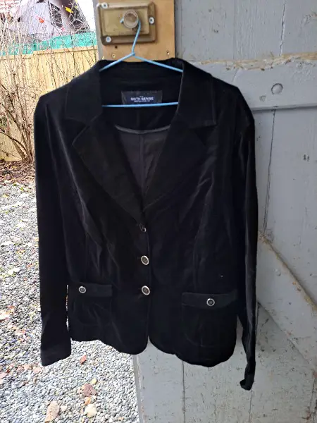veste en velours noire - taille 40