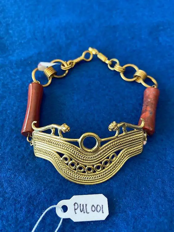 Goldschmuck Armband vergoldet 14 K Handmade