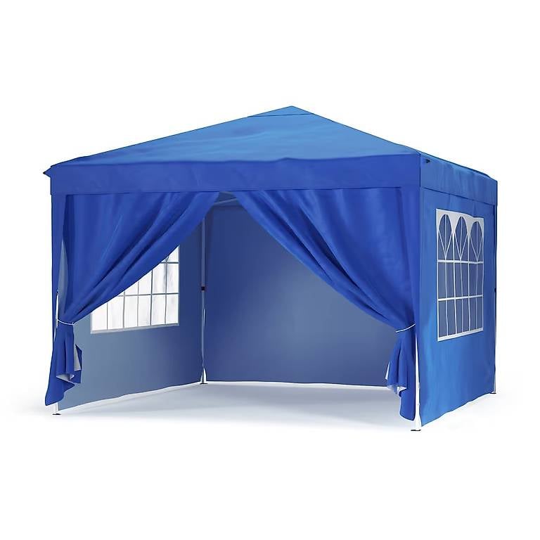 Partyzelt RAKO 3 x 3 m blau inkl. 4 Seitenwände