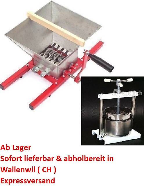  NEU EDELSTAHL Beerenpresse 5L + 7L Beerenmühle
