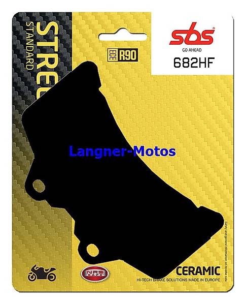 Bremsbelag SBS 682 HF Street Ceramic YAMAHA GTS 1000