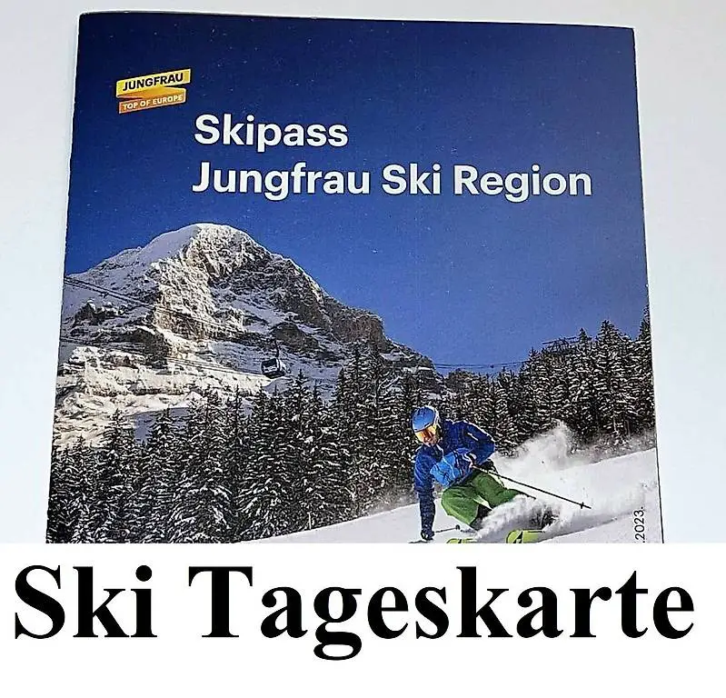 96Fr SPAREN Gutschein Ski Jungfrau Region Tageskarte Skipass