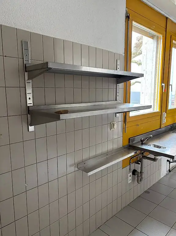 Wandtablar mit 2 Etagen 120 x 30 cm