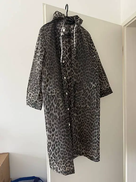 Regenmantel GANNI Gr. 36 Leo Muster