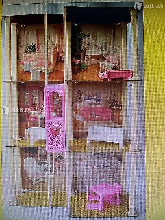Casa barbie anni 80 con accessori