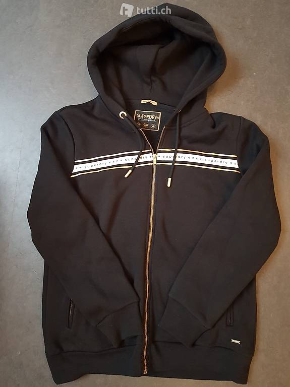 NEU Superdry Sweatjacke, schwarz, Gr. 44