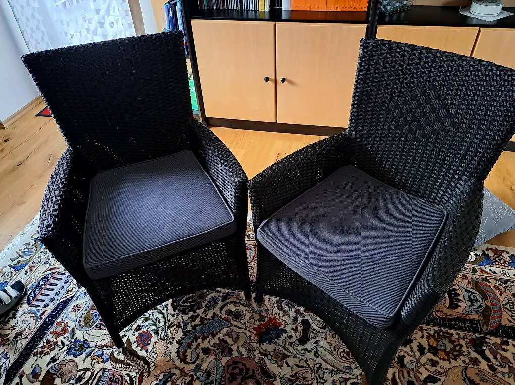 2 Poly-Rattan Sessel