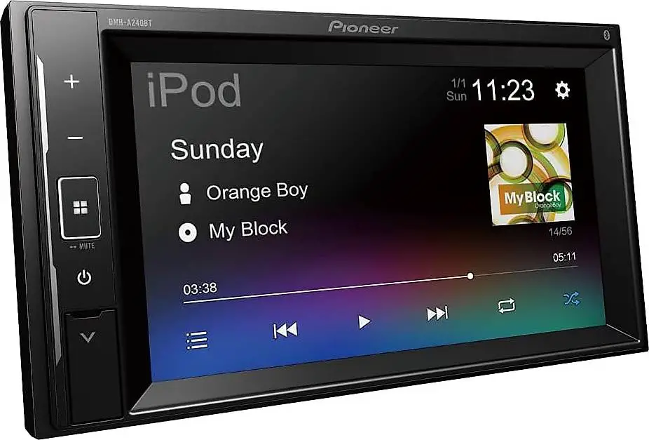 Pioneer DMH-A240BT, 2-DIN-Multimedia Player, Kurze Einbautie