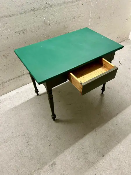 Vintage shabby chic Landhaus Tisch Arbeitstisch grün Holz