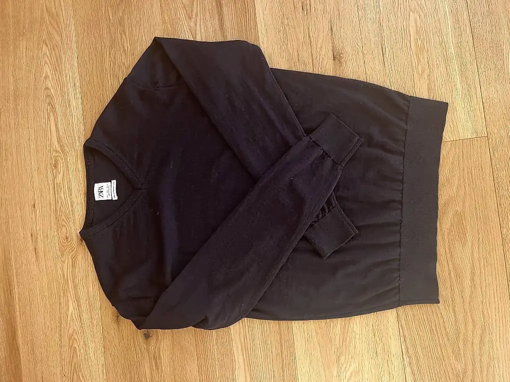 Herrenpullover 100% wolle dunkelblau