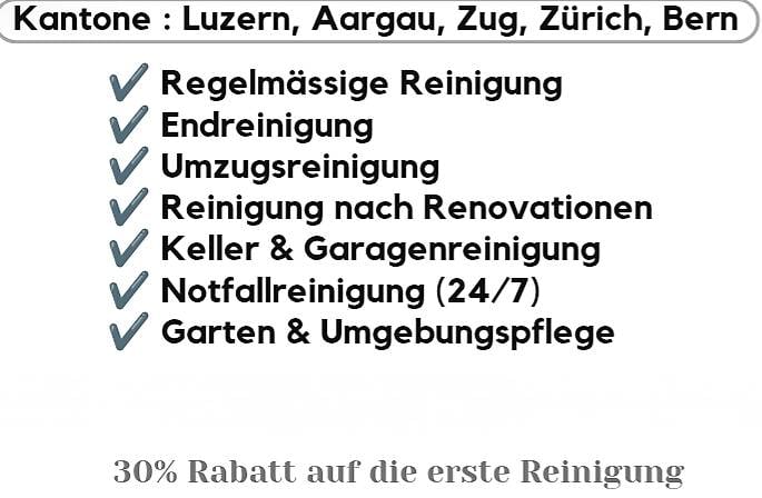 Reinigungsfirma 24/7 - Luzern/Aargau & Umgebung