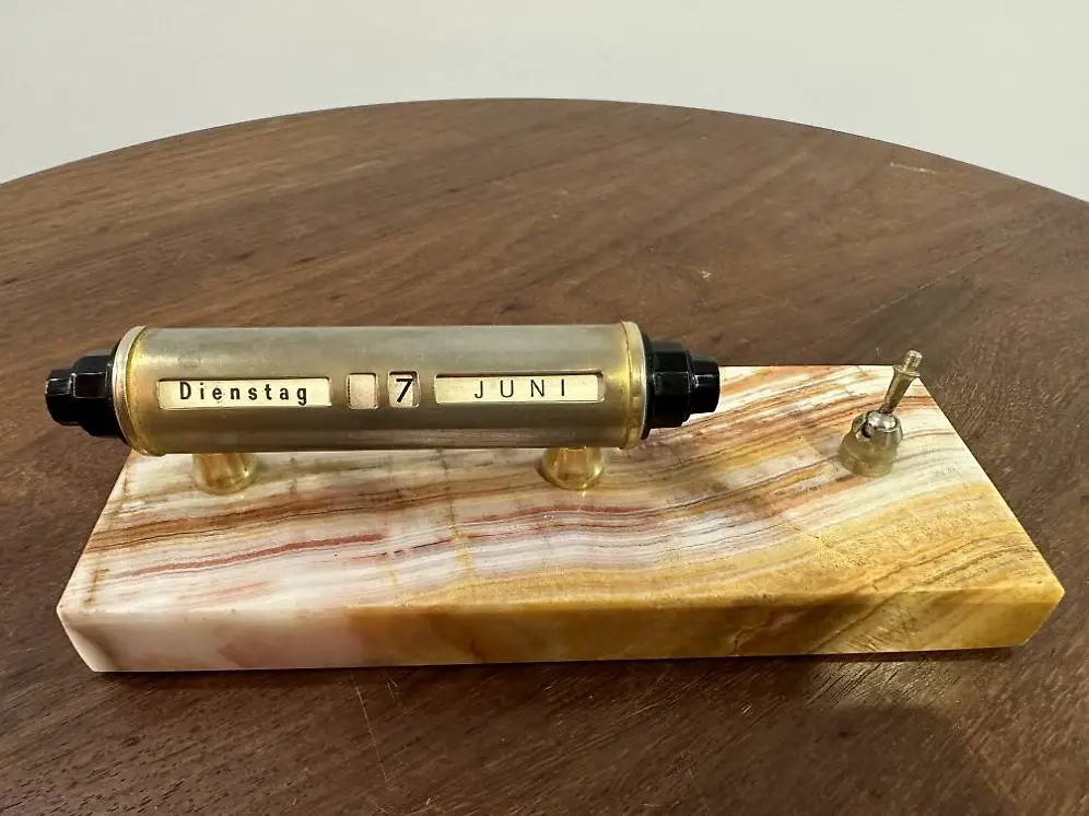 Vintage Ewiger Kalender Vintage- Rolle 1950 französischer So