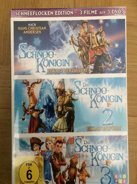 Dvd s die Schneekönigin 1-3 Neu