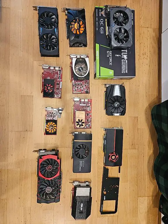 nvidia gtx 970, 960 amd radeon usw.