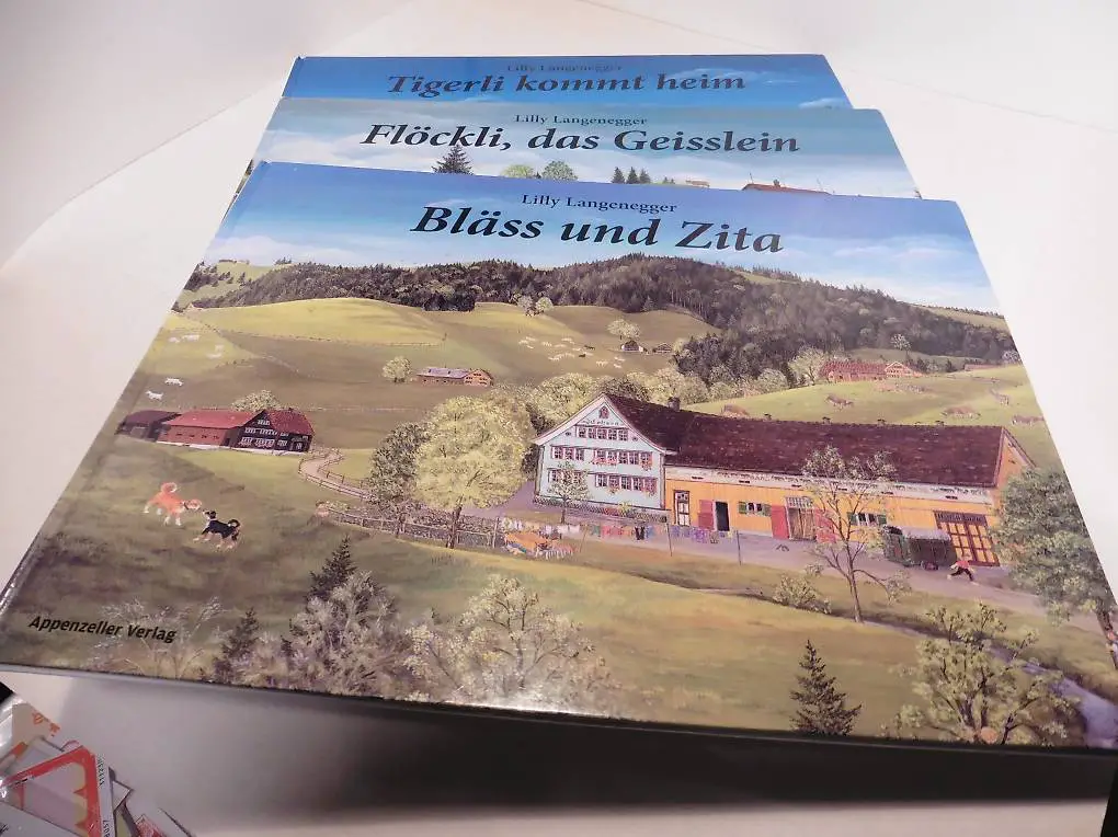 Bläss, Flöckli, Tigerli...Lilly Langenegger. 3 Bilderbücher