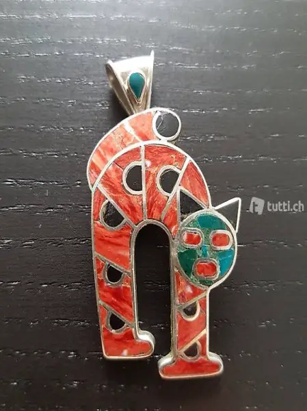 Sterlingsilber Anhaenger mit Halbedelsteine