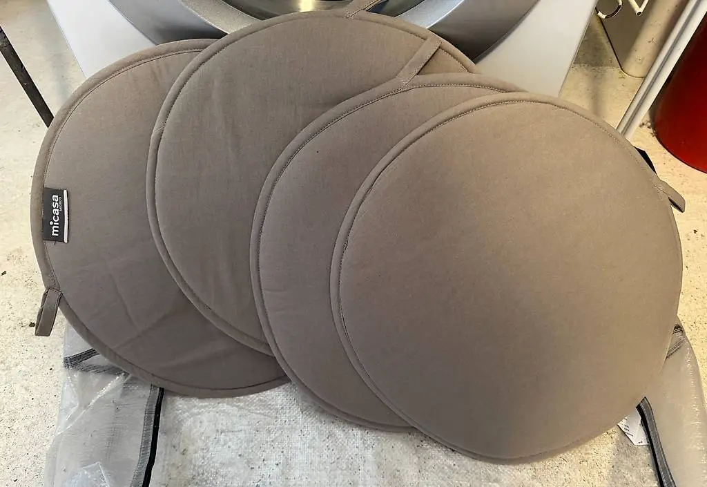Sitzkissen - rund - grau - gebraucht - micasa