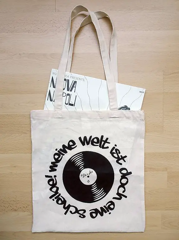 Stofftasche für Liebhaber von Vinyl / Schallplatten