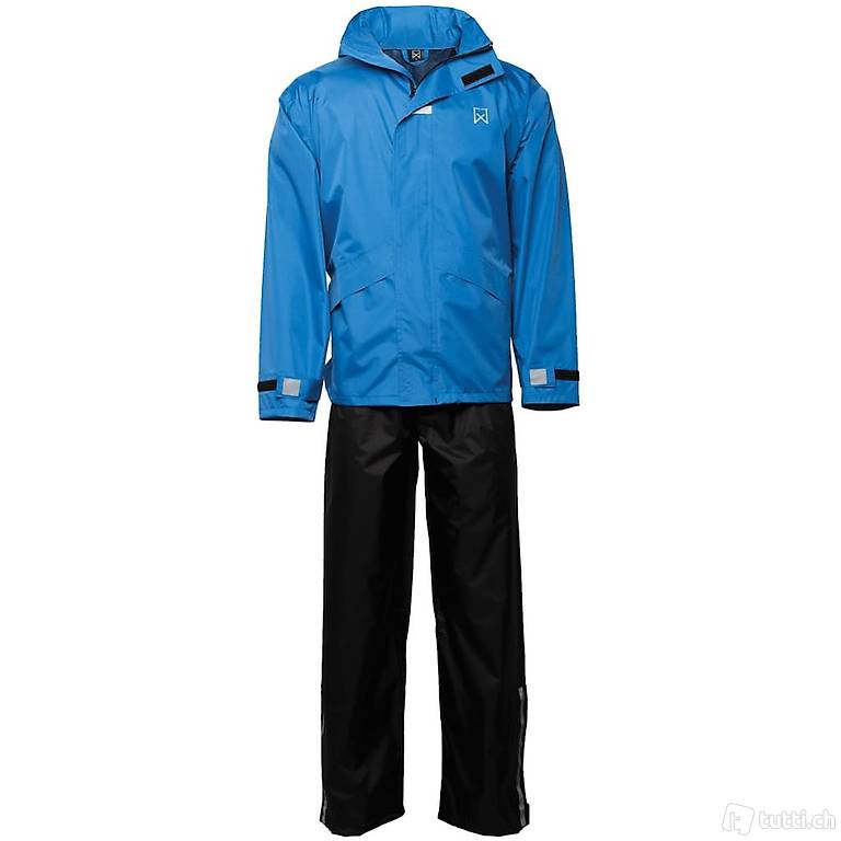  Willex Regenanzug Gr. M Blau und Schwarz 29144
