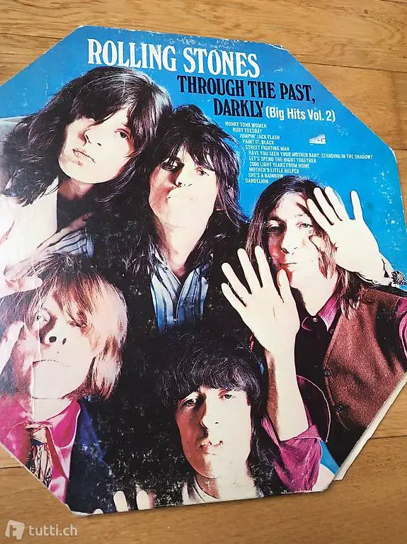rolling stones, lp 1969 original, "through the past darkly"