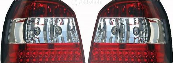  KLARGLAS LED RÜCKLEUCHTEN ROT KLAR FÜR VW Golf 3 91-97
