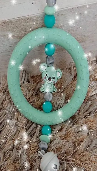 Beissring aus Silikonperlen