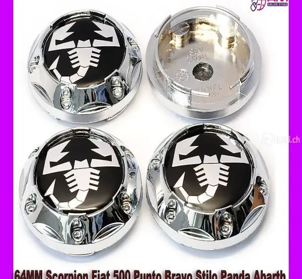 Abarth Panda 64MM Scorpion Radkappe