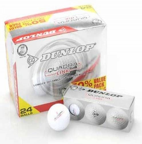  24 x Dunlop QUADRA LINK PRO Golfbälle - 50% Aktion