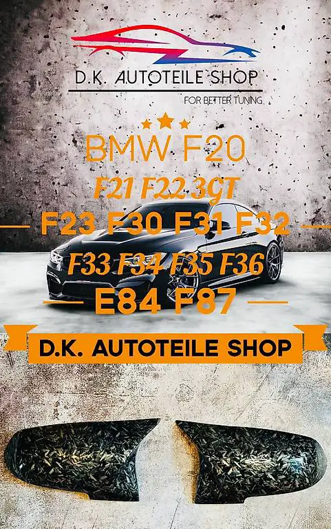 BMW Spiegelkappen für F20 F21 F22 3GT F23 F30 F31 F32 usw