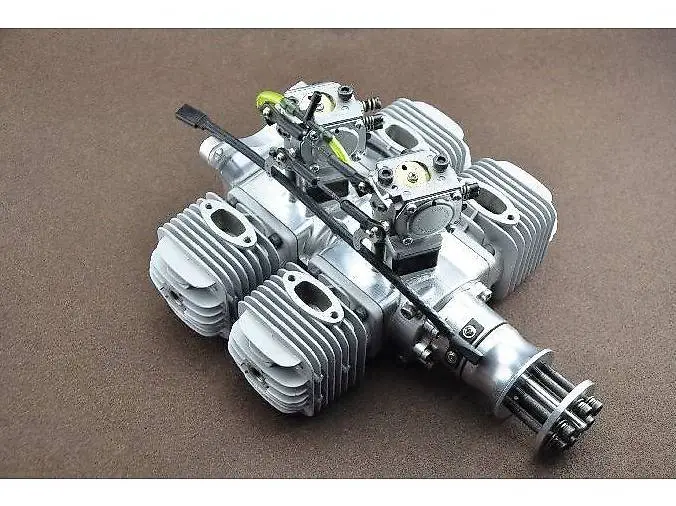 Benzin Boxermotor 128ccm - DLA128 4-Zylinder - inkl. Zündung