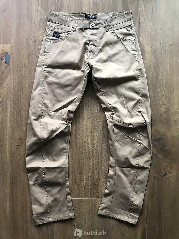 Neue JACK & JONES Cargo Workwear Stoffhosen Beige Gr. 36