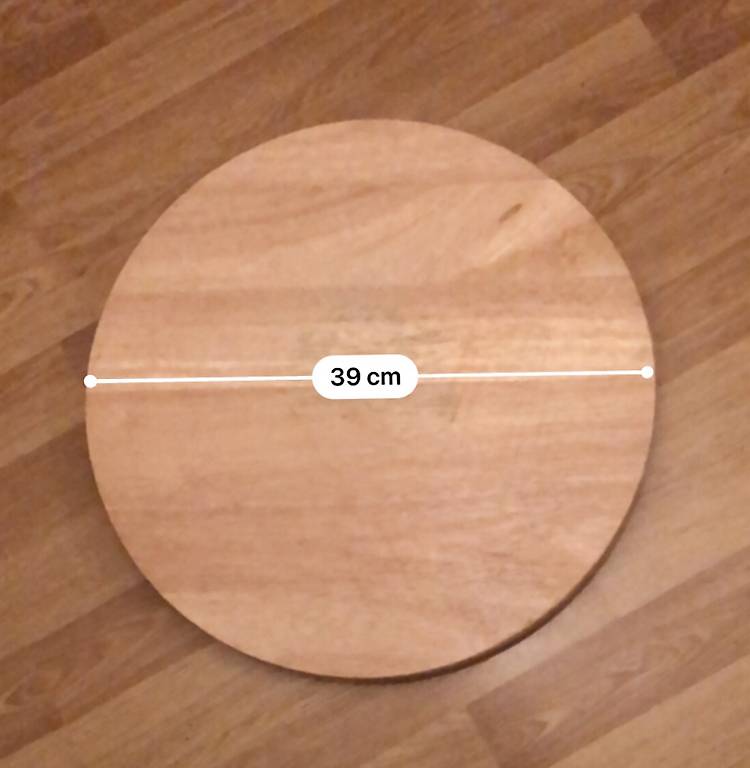 Drehplatte Massivholz 39cm Durchmesser Käseplatte