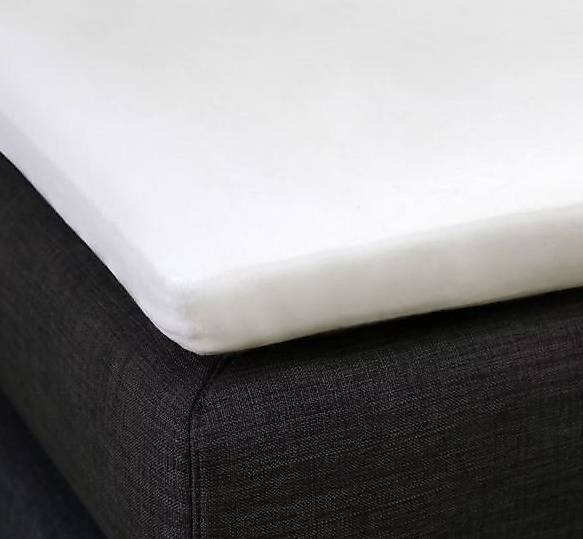 Molton Schonbezug für Matratzen-Topper 90x190 - 100x200 cm