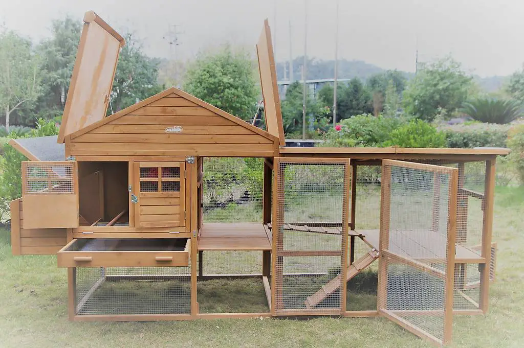 ISOLIERTER Kaninchenstall Meerschweinchenst. Massivholz XL