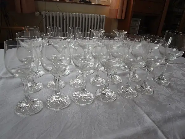 Rosenthal Classic Rose Gläserset, 24 Teile, Vintage