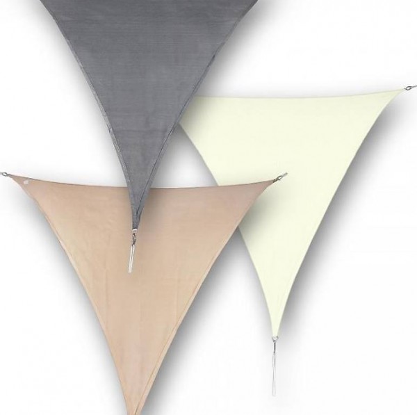  Sonnensegel wasserdicht Dreieck 3x4x4m, 3 Farben