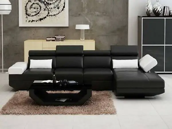  ECK SOFA COUCH GARNITUR LANDSCHAFT LEDER NEU ALFRED C