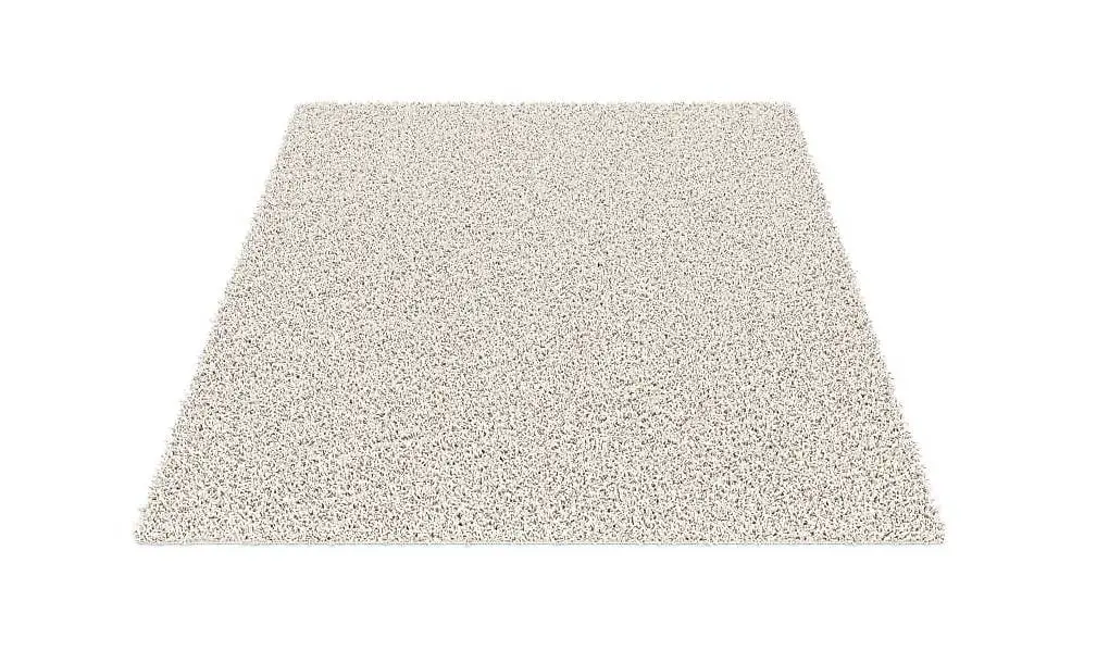 Hochflor Teppich 200 x 290 cm creme